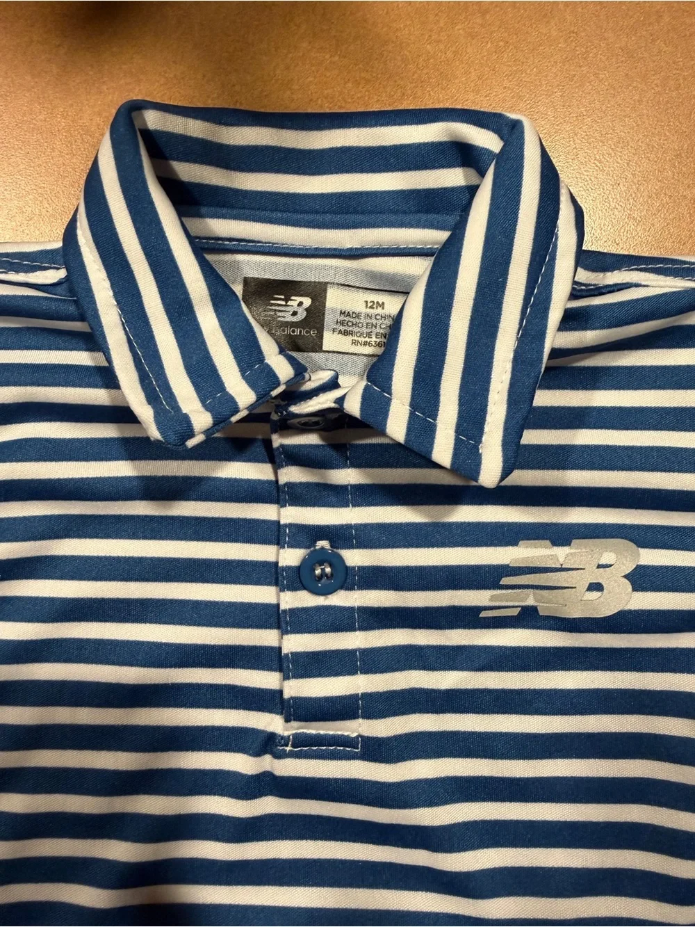 New Balance Striped Polo Shirt